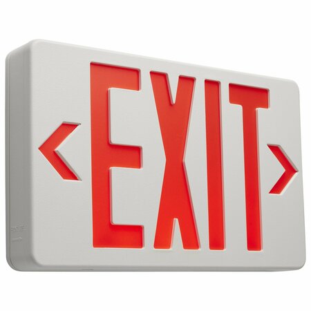 NUVO LED Exit Sign, 11.81 in W, 7.25 in H, Thermoplastic 67/101